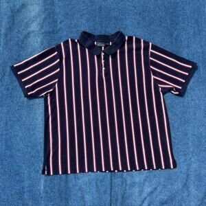 y2k Basic Editions striped polo
